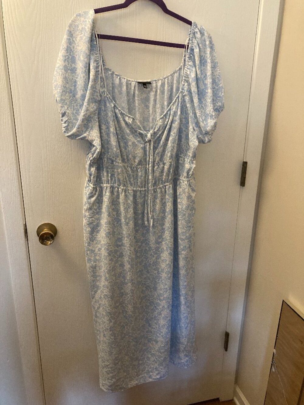 Who What Wear XXL Blue Floral Dress
